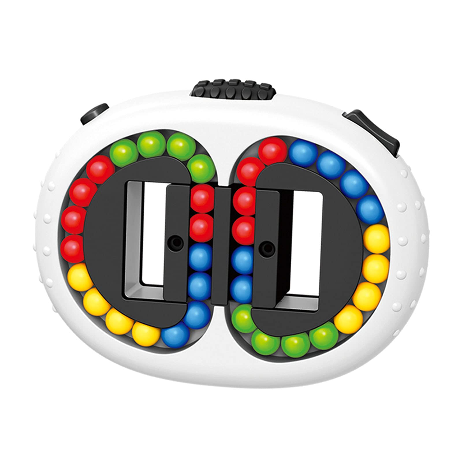 Jiuhao Rotating Magic Bean Cube Toy,Handheld Spinning Magic Beans Jigsaw Puzzle Toys Finger Games Stress Relief IQ Puzzle for Kids Teen Adults Ball Sorting Infinity Brain Educational Toys Gifts