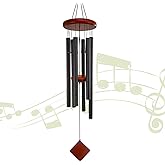 Howarmer Small Wind Chimes for Outside, Wind Chimes Outdoor with 6 Tuned Tubes, Memorial WindChimes for Garden, Patio and Home