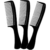Vakly Wide Tooth Comb 8.5 in (3 Pack) &ndash; Large Detangling Paddle Comb with Round Handle for Wet or Dry Hair, Thick, Curly, Wavy &amp; Long Hair