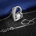 Pealrich 925 Sterling Silver Forever Love Heart Diamond Pendant Necklace