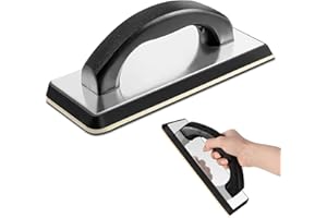 AOZBZ Grout Float for Tile, 9.5" x 4" Non-Stick Grout Float Molded Rubber Grout Applicator Tool with Soft-Grip Handle Lightweight Grout Trowel Concrete Hand Float for Masonry Drywall Stucco