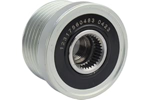 Bomunik Generator Pulley 2005-2015 Suitable for BMW 120i,130i,318i,320i,325i,330i,630i,730Li,sDrive18i,xDrive25i,xDrive28i,xDrive30si,3.0si,2.5si Replacement # 12317560483