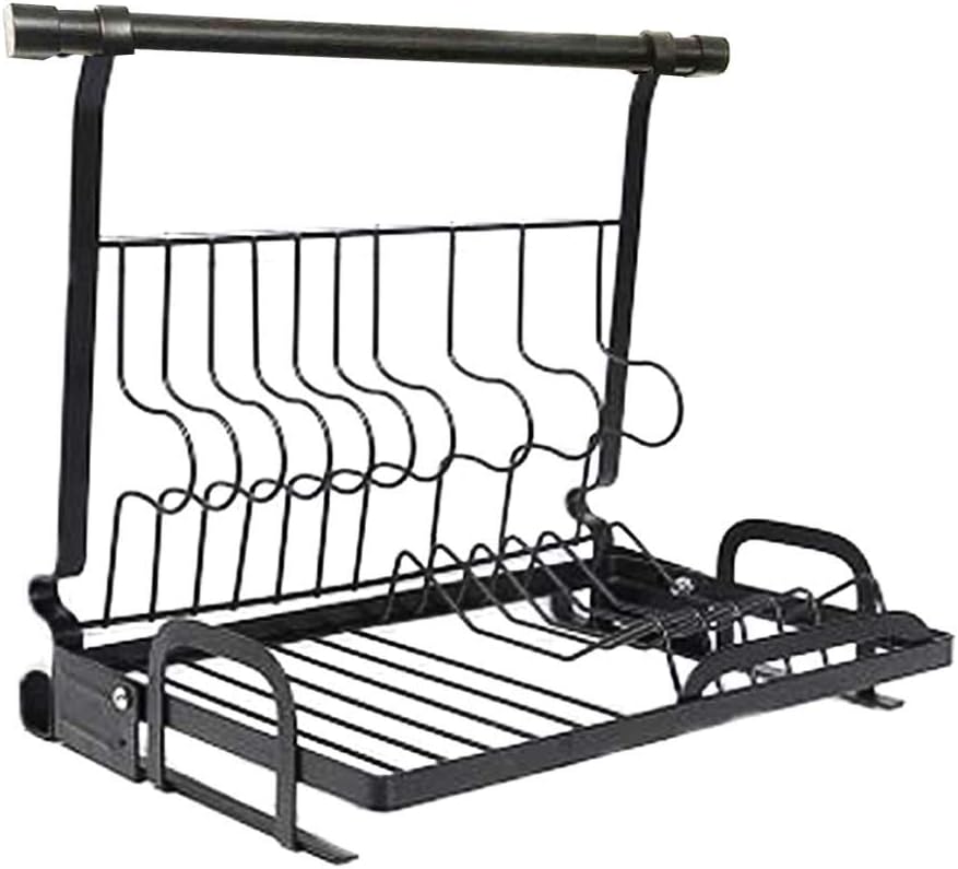 ZTMN Estante para Platos Colgante de Cocina de Acero Inoxidable desagüe