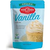 Miss Jones Baking Organic Yellow Cake and Cupcake Mix, Non-GMO, Vegan-Friendly, Moist and Fluffy: Vanilla (Pack of 1)