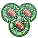 JOYIN 72 Pieces Touchdown Football Paper Plates Football Game Day Party Accessory Supplies (9 Inches Large)