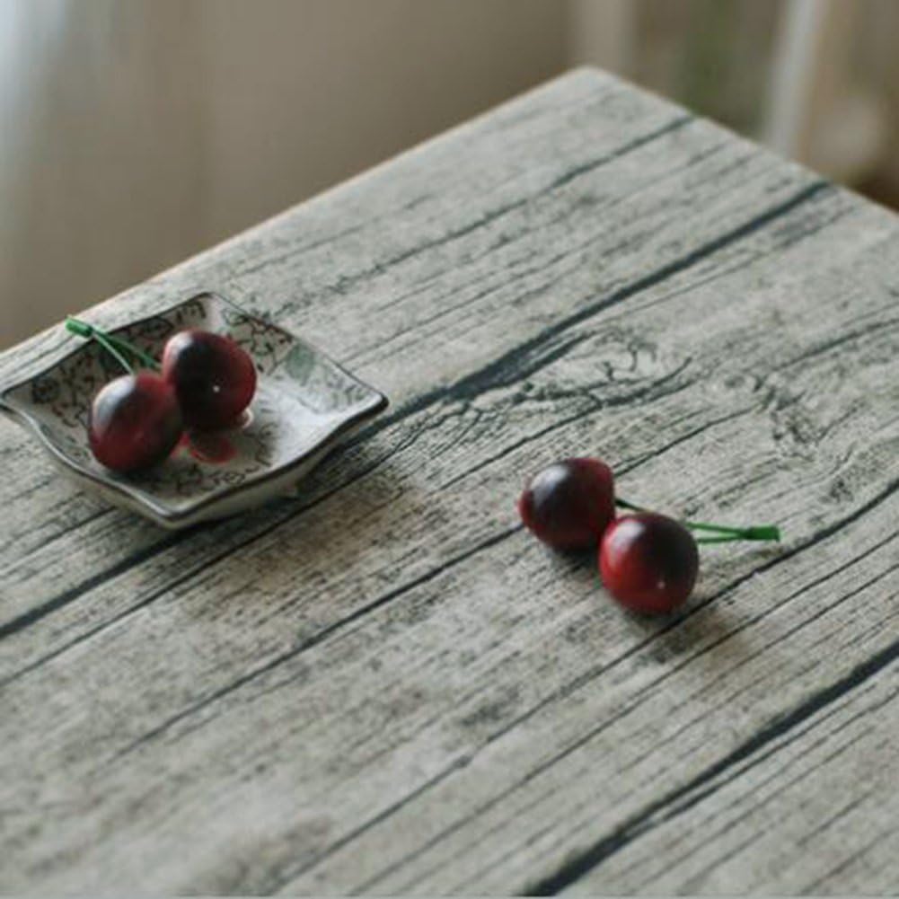 Sundlight Classical Cotton+Linen Table Cloth Simulated Wood Grain Table Covers Mats Unique Table Protectors Top Quality(Medium)