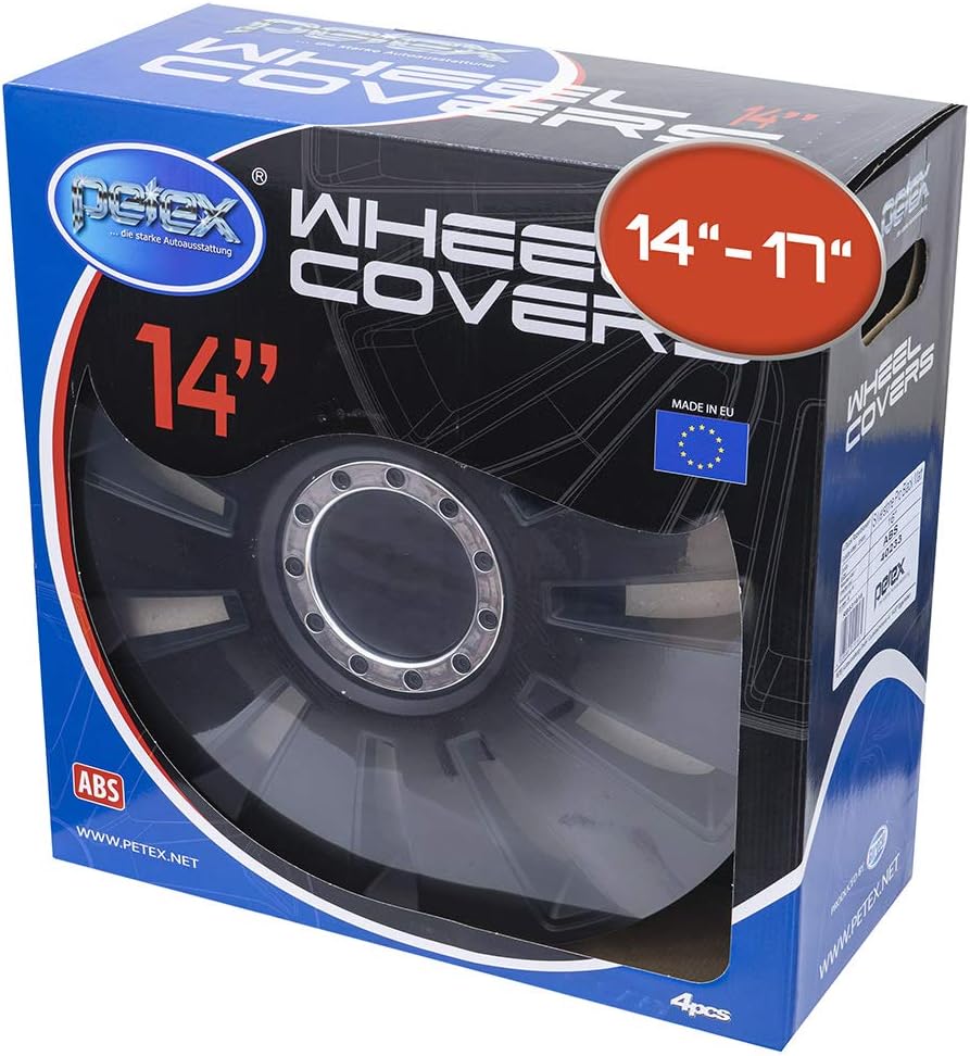 531614 Silverstone Pro Wheel Trims 14 Inches Black, Large - Image 3
