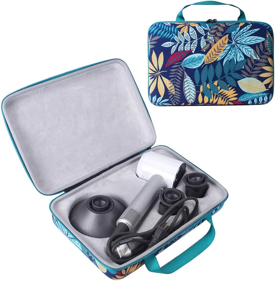HIJIAO Colorful Hard Traveling Case for Dyson Supersonic Hair Dryer