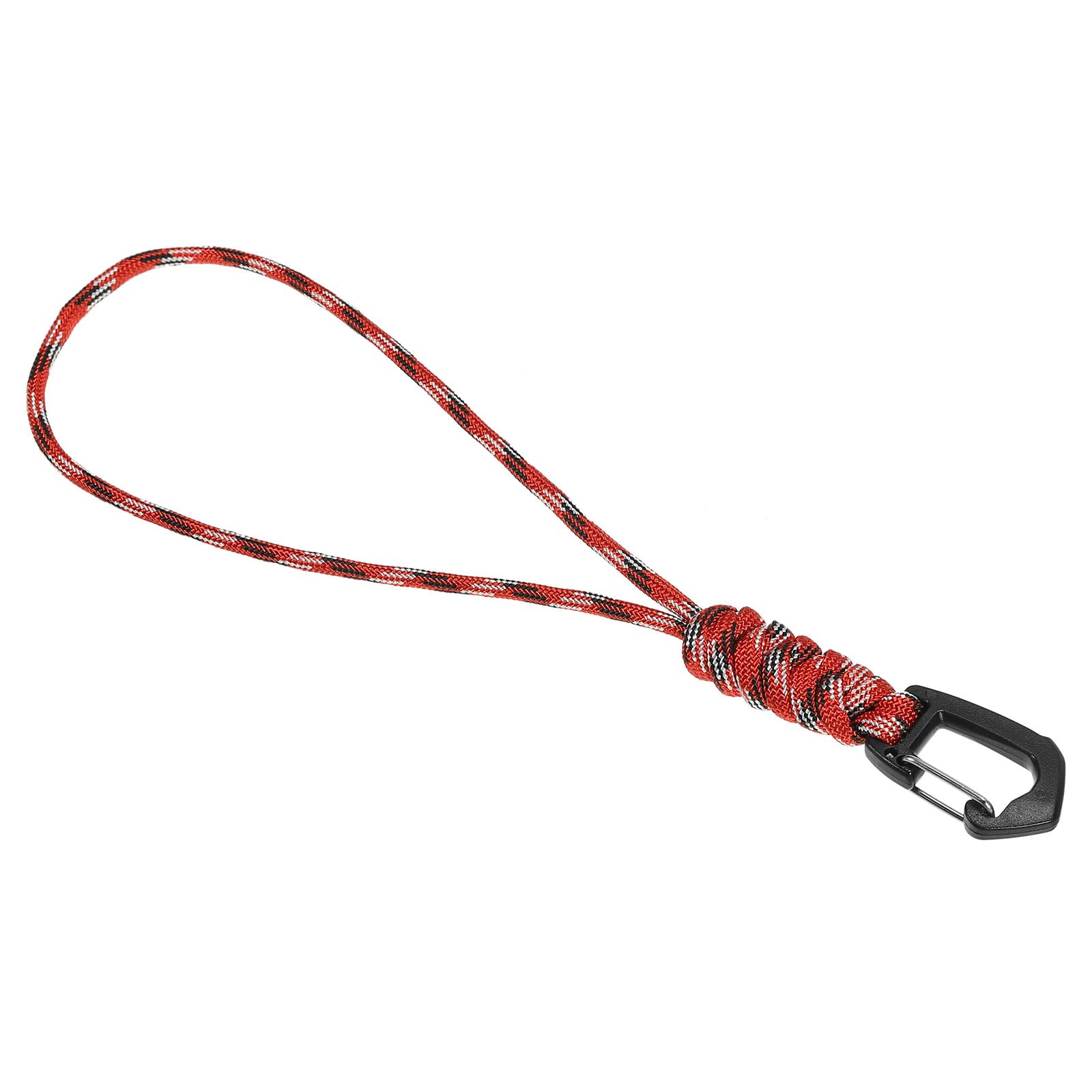 PATIKIL Badge Lanyard 8.6 Inch, Necklace Keychain Cord Metal Clasp Hook Ring Strap for Keys Whistle ID Card Badge Holder, Camo Red