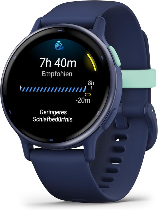 Vivoactive 5, 42 mm, GPS-Fitness-Smartwatch, Kapitänsblau/Blau