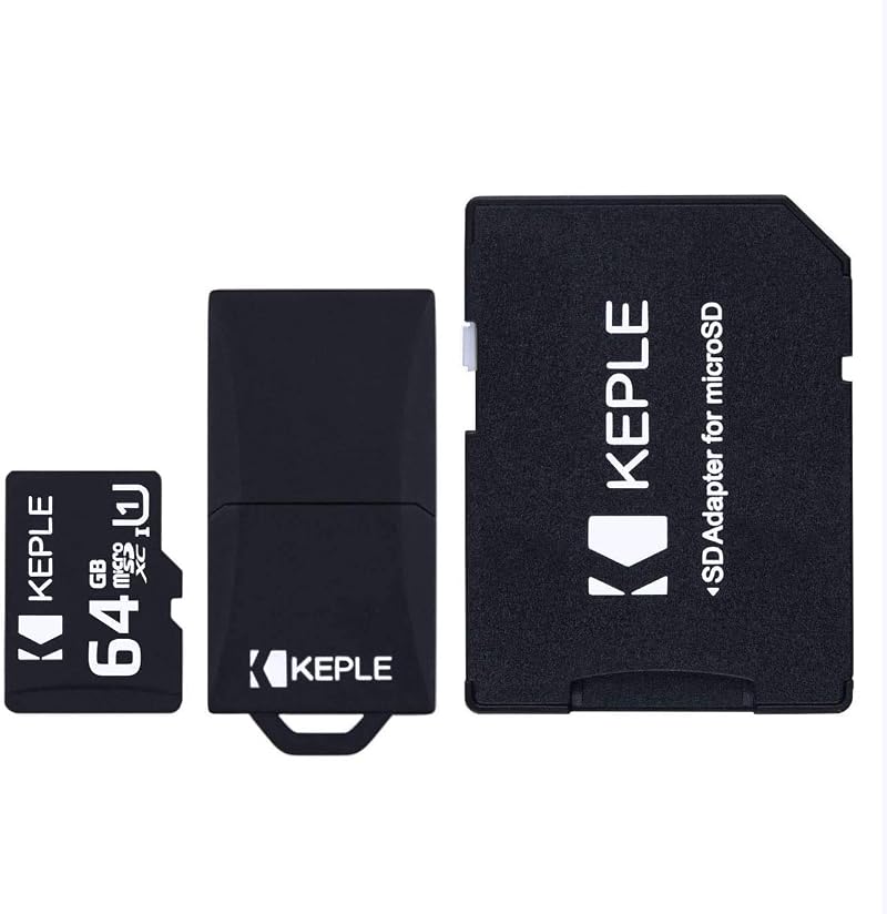 Keple 64GB MicroSD Card for Lenovo Acer Huawei Tablets | USB Reader SD Adapter