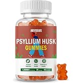 ABYSSUS Psyllium Husk Gummies Gentle Fiber Supplement, Pectin Based 60 Ct | No Inulin - Just Psyllium Husk. Simple Fiber For Beginners. Sugar-Free Vegan Supports Daily Regularity &amp; Digestive Wellness