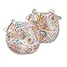 Greendale Home Fashions 15 in. Round Outdoor Bistro Chair Cushion in Painted Paisley (set of 2), Jamboree