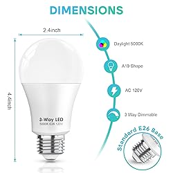 Gonhom 3 Way LED Light Bulbs 50 100 150W