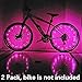 (2 Tiers Pack) Waterproof LED Bike Wheel Light - Safer Bicycle Spokes & Rims Light - Easy to install, No tools Needed