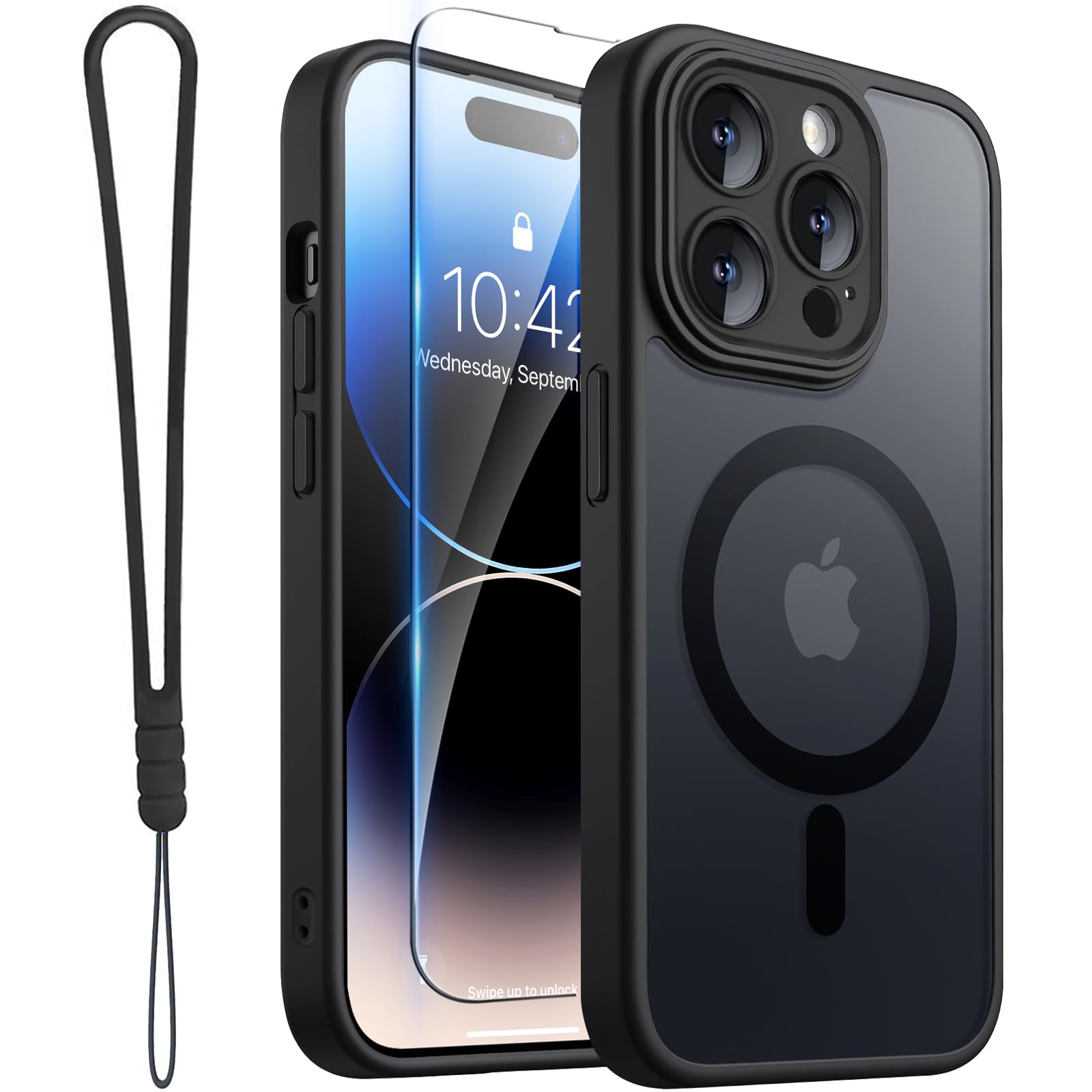 ROYBENS for iPhone 14 Pro-Max Matte Clear Case