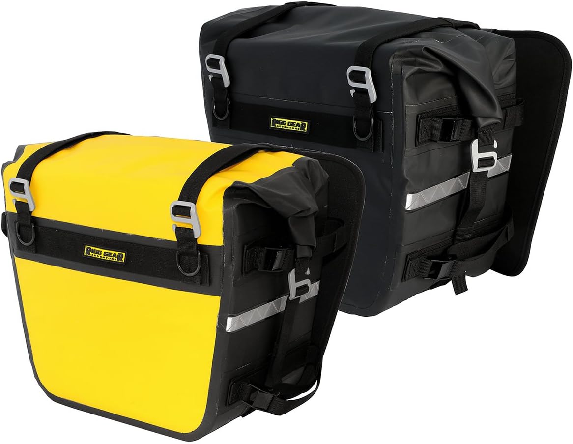 Nelson-Rigg SE-3050-YEL Sierra Dry Saddlebags 100% Waterproof Mount to most Adventure and Dual Sport Motorcycles, Yellow, os: Automotive