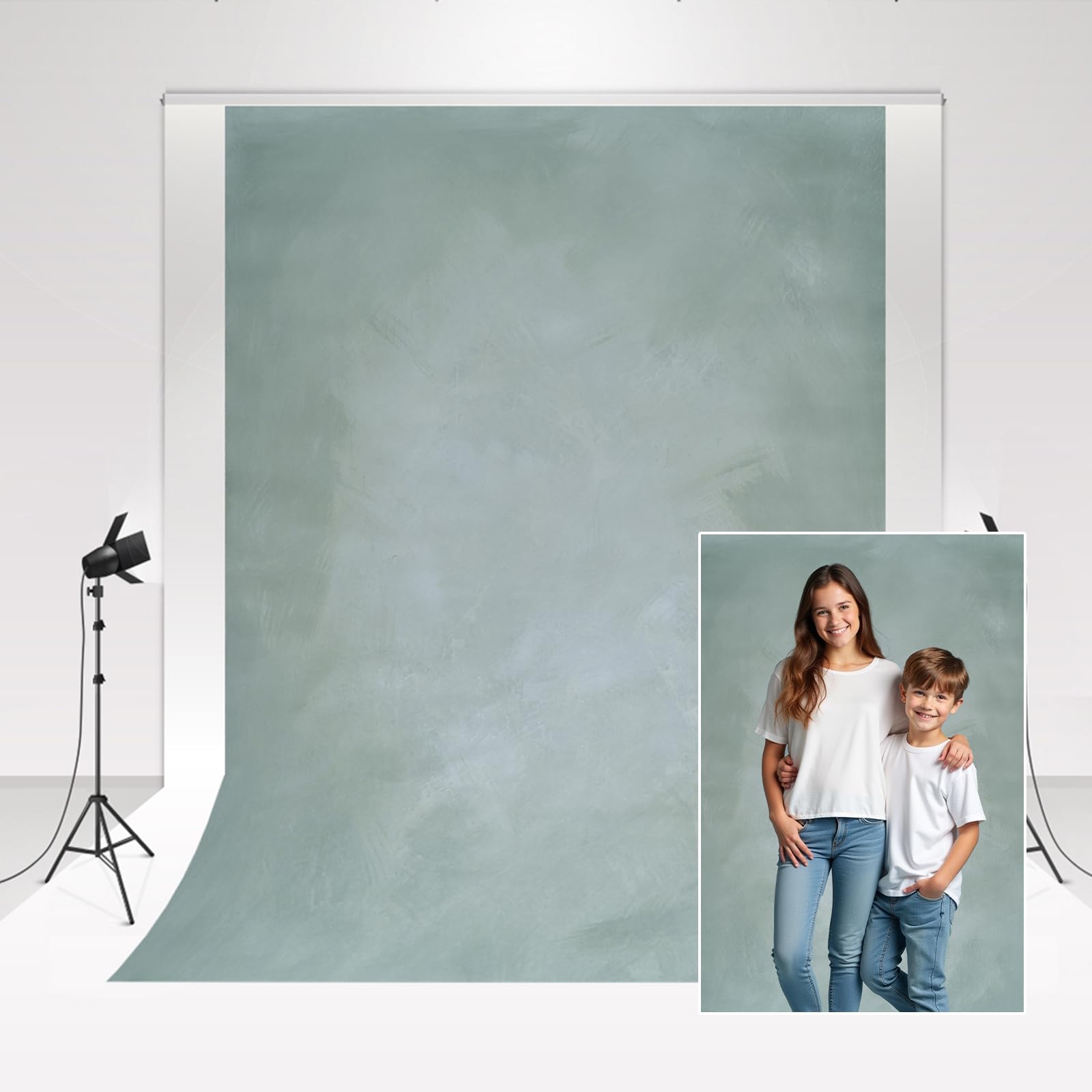Kate Photo Studio Backdrop light green 2x3m art textured Photography Background Magazine Portrait Photography Accessories Wedding Photo Booth Baptism Decoration props soft & warm Material