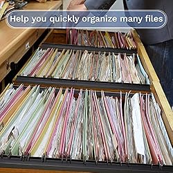 2 Pieces Hanging File Rail 1/2 Drawer Sides PVC