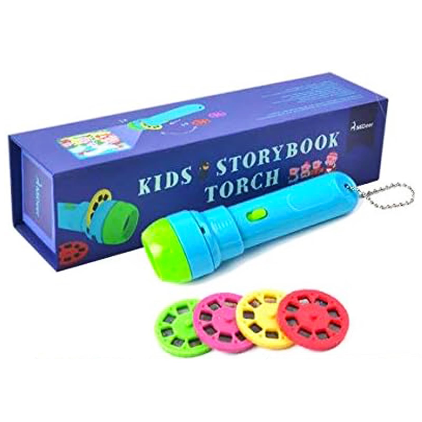 Binnan Story Projection Flashlight Projection Torch Sleep Stories Show 32 Slides 4 Fairy Tales Movies, for Ages 14 and Above