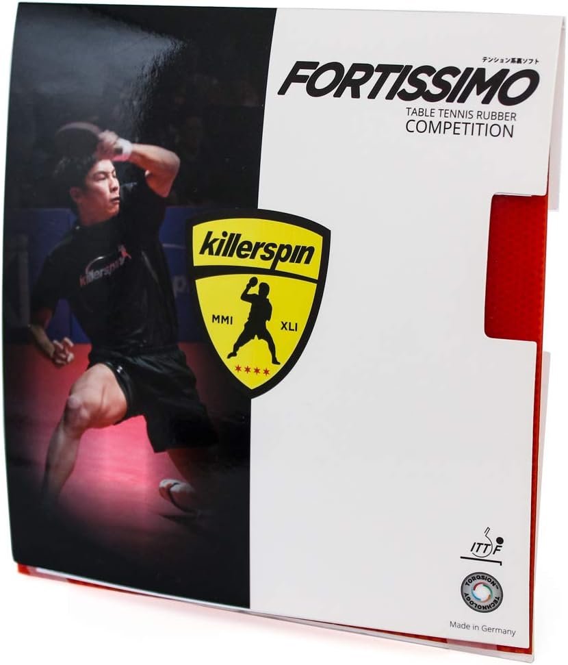 Killerspin Fortissimo Blast Red Max Table Tennis Rubber : Ping Pong Rubber : Sports & Outdoors