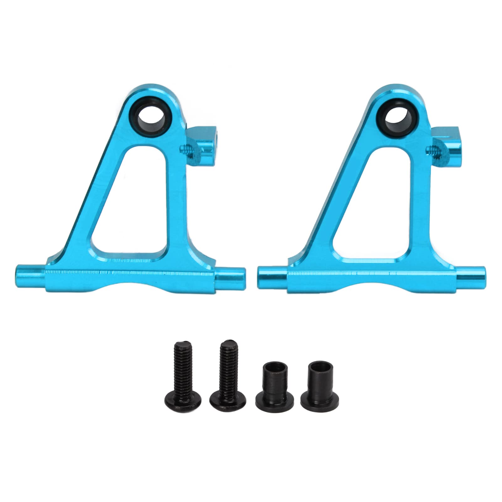 Dilwe RC Front Lower Swing Arm, Aluminum Alloy Strong Flexibility RC Car Upgrade Parts Accessory Compatible for TT02 1/10 RC Car(blue)