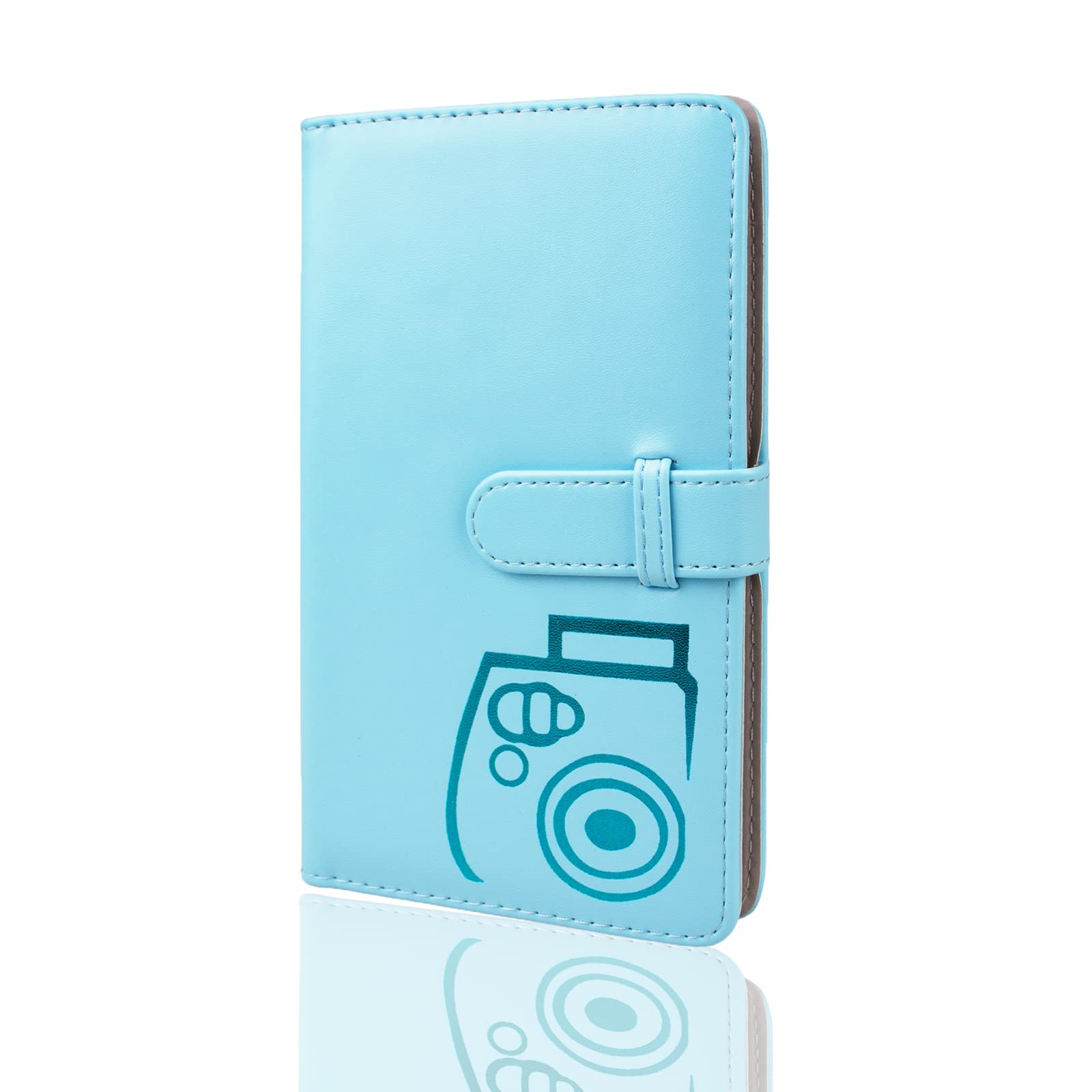 Rieibi 96 Pockets Mini Photo Album, Wallet PU Leather Photo Album for Fujifilm Instax Mini 12/11/8/9/7s/25/70/90/Mini Evo Instant Camera, Colorful Photo Album for Polaroid