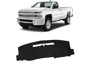 FIILINES Dash Cover Compatible with 2014-2018 Chevy Chevrolet Silverado/GMC Sierra 1500,2015-2019 Chevy Silverado/GMC Sierra 2500HD 3500HD Dashboard Cover Sunshade Nonslip Car Accessories