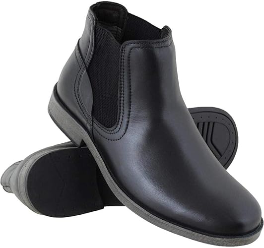 bota chelsea couro masculina