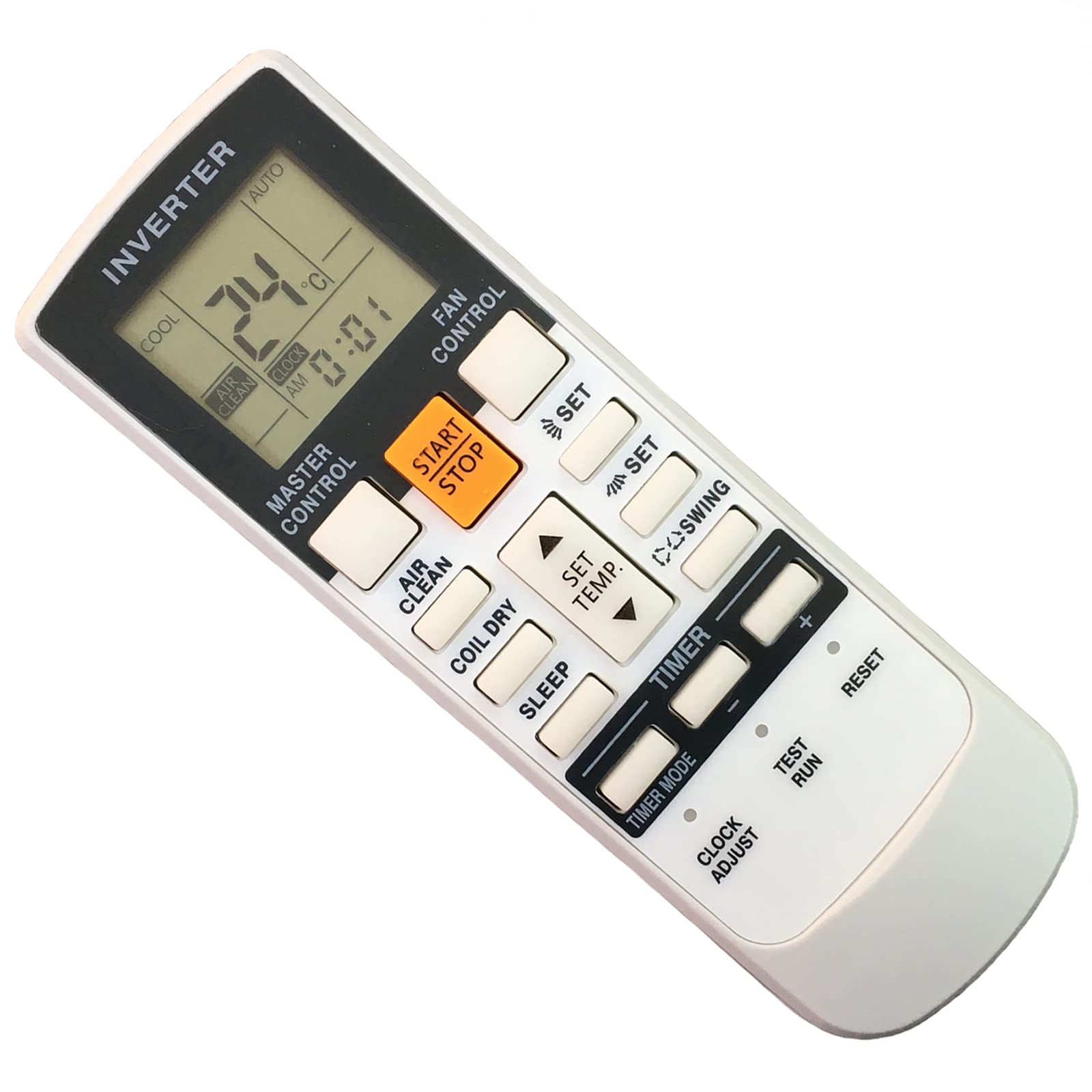 Photo 1 of Replacement Remote Control for Fujitsu ASU7RLF1 ARU7RLF ASU9RLF1 ASU12RLF1 ASU9RL2 ASU12RL2 ASU9RLS ASU12RLS2 ASU9RLS2 AUU7RLF AR-RAJ1E ASU09RL2 Split System Air Conditioner