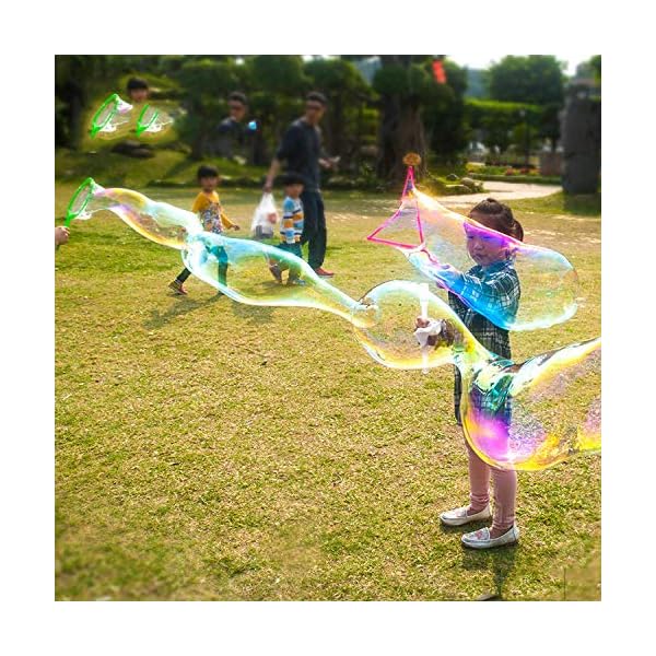 Guilty Gadgets Giant Bubble Wand Fun Amazing Kit Magic Enormous Huge Bubbles Gift Outdoor Garden Toy