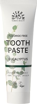 Eukalyptus Zahnpasta für die Zahnfleischgesundheit – Reduziert Plaque mit fluoridfreier Zahnpasta – Bio veganer natürlicher Herkunft – Urtekram Dental, 75 ml (1er Pack)