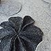 KINGROSE Handmade 3D Flowers Decorative Throw Pillow Cover Solid Wool Cushion Case for Home Bed Living Room 12 x 20 Inches Gray
