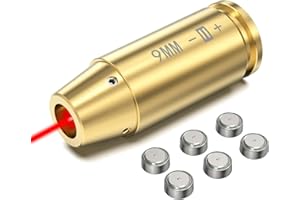 Feyachi Bore Sight 9MM/223 5.56/12GA Red Dot Laser Zeroing Bore Sighter Pistol Laser Boresighter with 3 Sets