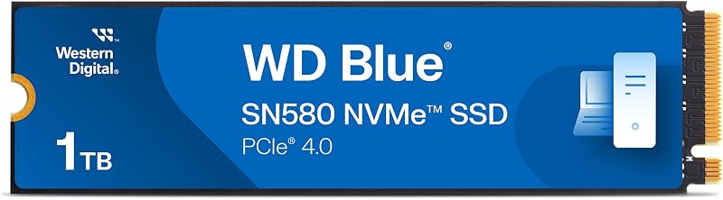 Western Digital WD Blue SN580 1TB NVMe M.2 2280 PCIe Gen3 4150 MB/s