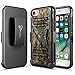 NageBee iPhone 8 Case, iPhone 7 Case, Built-in Kickstand Full-Body Belt Clip Holster Defender Heavy Duty Shockproof Kickstand Dual Layer Combo Rugged Armor Durable Ultra Protection Case -Camo