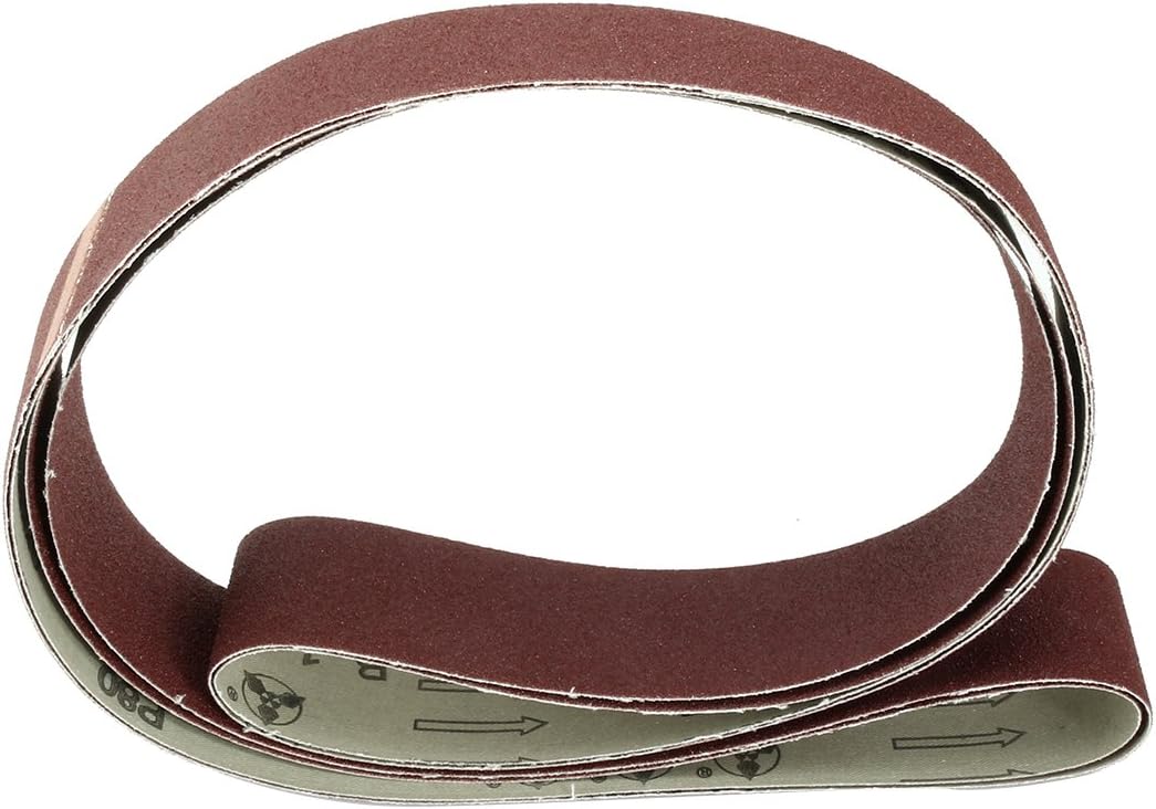 Sourcingmap 2-Inch x 72-Inch Aluminum Oxide Sanding Belt 80 Grits Sandpaper Lapped Joint for Belt Sander 2pcs - Image 4