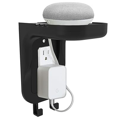 WALI Wall Bathroom Shelf with Charging Outlet