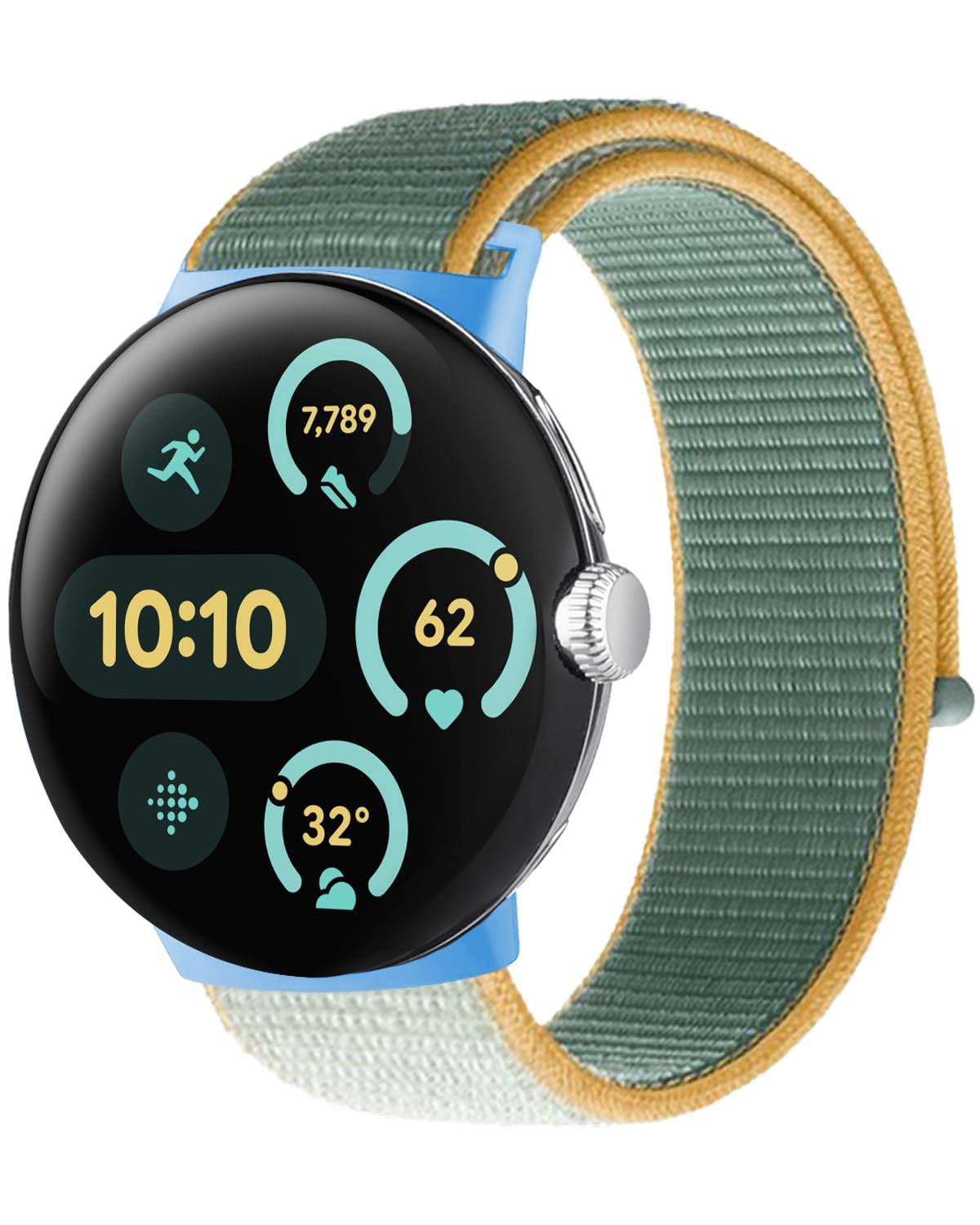 BlackPro Compatible with Google Pixel Watch 4 45mm/3 41mm Band, Adjustable Breathable Sport Strap for Google Pixel 4/3/2/1 Band for Men Women (Marine Blue, Pixel Watch3/4(45mm))