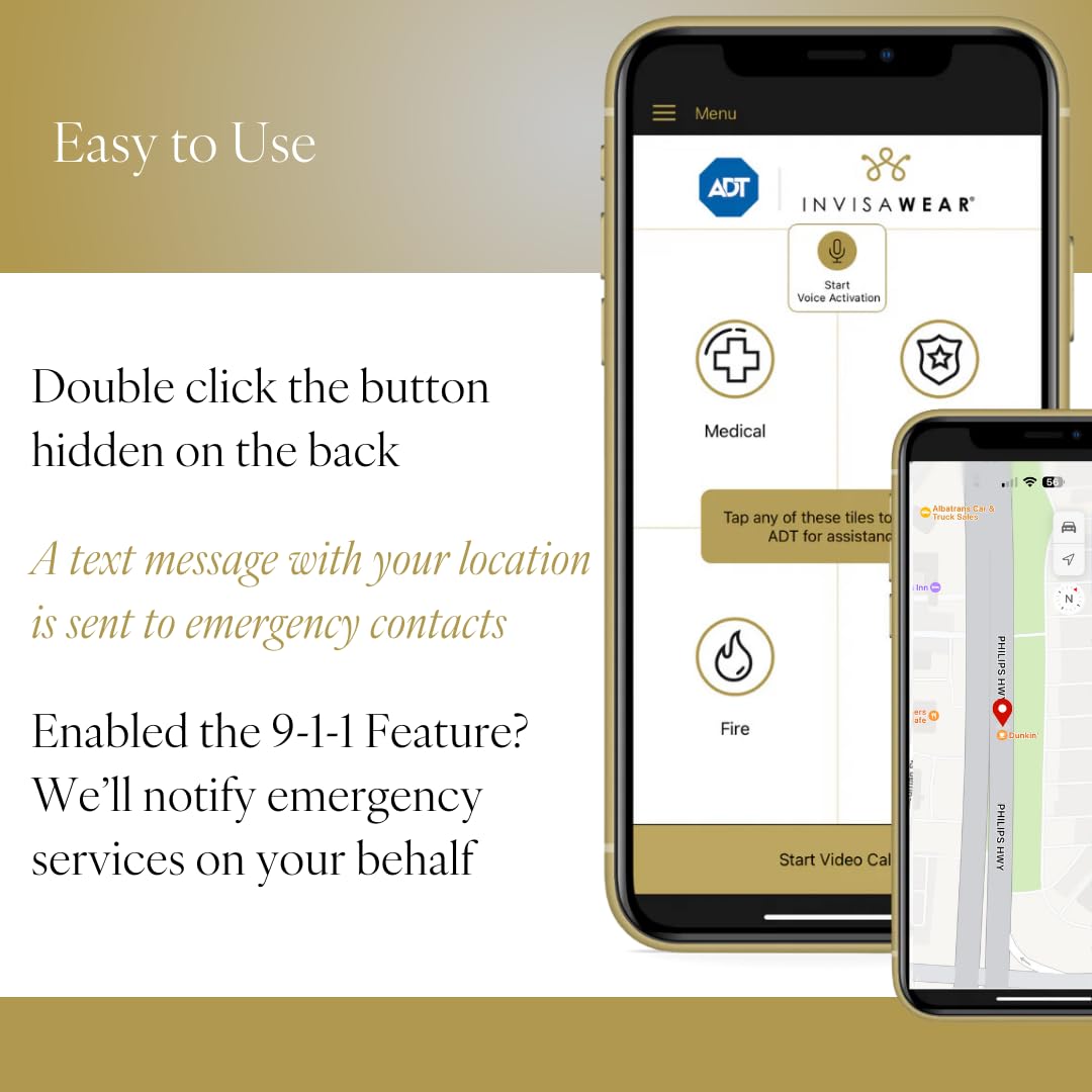 invisawear Smart Jewelry - Personal Safety Device-Bracelet