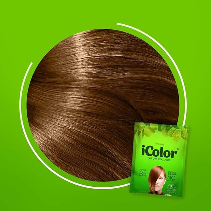 Great Lengths iColor Hair Dye Shampoo Chestnut Brown 30ml (1.014 ounces