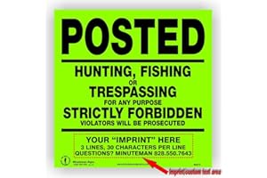 Minuteman Signs | Roll of 10 Heavy Gauge 13mil Vinyl Posted Signs with Your Custom Information Added