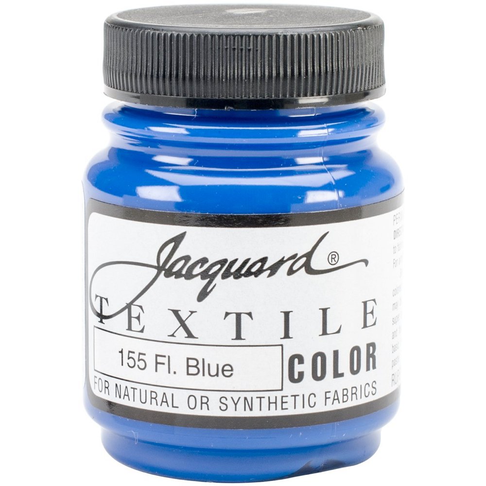 Jacquard Products Fluor Blue-Textile Color Paint, Acrylic, Multicolour