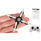 CHEERSON CX-10A RC Nano Drone with Controller and Hobbytiger Gift Headless Mini Quadcopter for Beginner Black