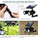 Solar Spotlight, Hallomall Dual Head Adjustable Solar Wall /In-ground 2-in-1 Outdoor Lights, 350Lumens Max 6LED Waterproof Landscape Lighting for Pathway Driveway Deck Lawn