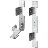 MOZCORN 4 Pcs Adjustable Stair Stringer Connector, Concealed Deck Stair Stringer Connection Brackets, 18-Gauge Metal Stringer Mounting Brackets