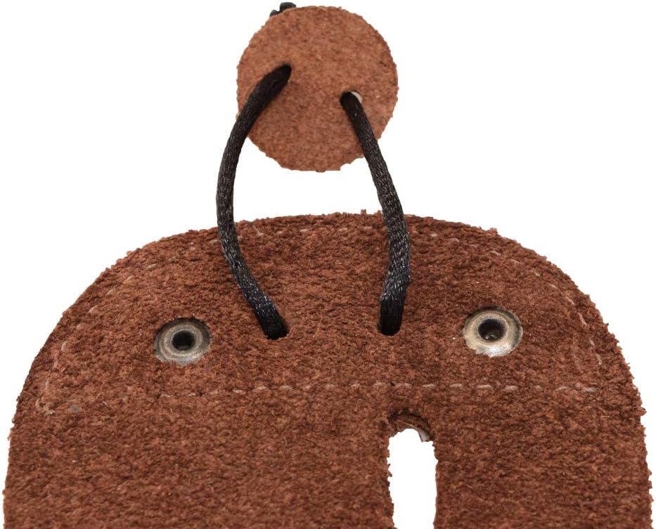 Hide & Drink, Rustic Leather Right Handed Archery Finger Tab, Protect Guard for Recurve Bows, Fingers Protector, Shooting Practice Gear, Outdoors & Sports Essentials Handmade : Bourbon Brown : Sports & Outdoors