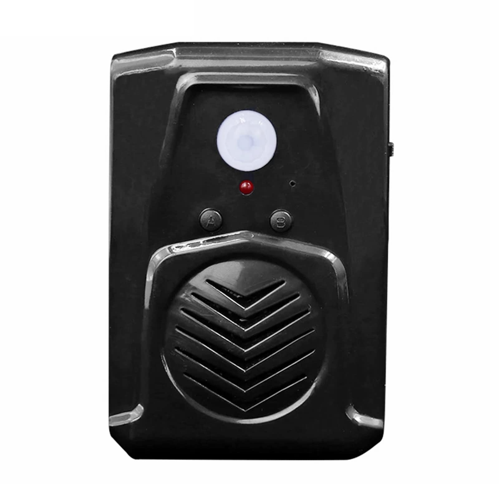 WMLBK PIR Infrared Motion Sensor Activated Audio Recordable Player Download MP3 Files Freely for Shop Store Factory Supermarket Entry Greeting Alarm, Music or Sound Effects (Recordable black)