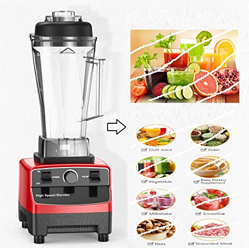 Click Here to See More Images Thaisan7, 2L 1200W Commercial High Speed Blender Fruit,Vegetable Juicer Food Smooth Ice Cream Mixer,for whole family