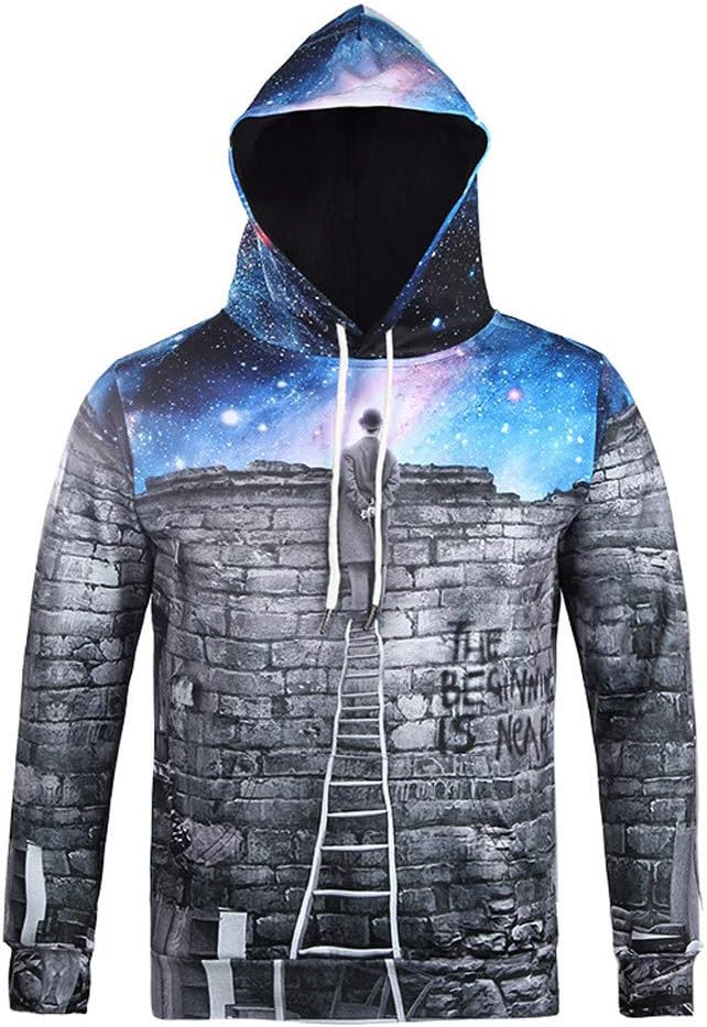 2018 Big Promotion Caopixx Sweatshirt for Men Autumn Winter Printing Long Sleeve Outwear Hooded Pullover